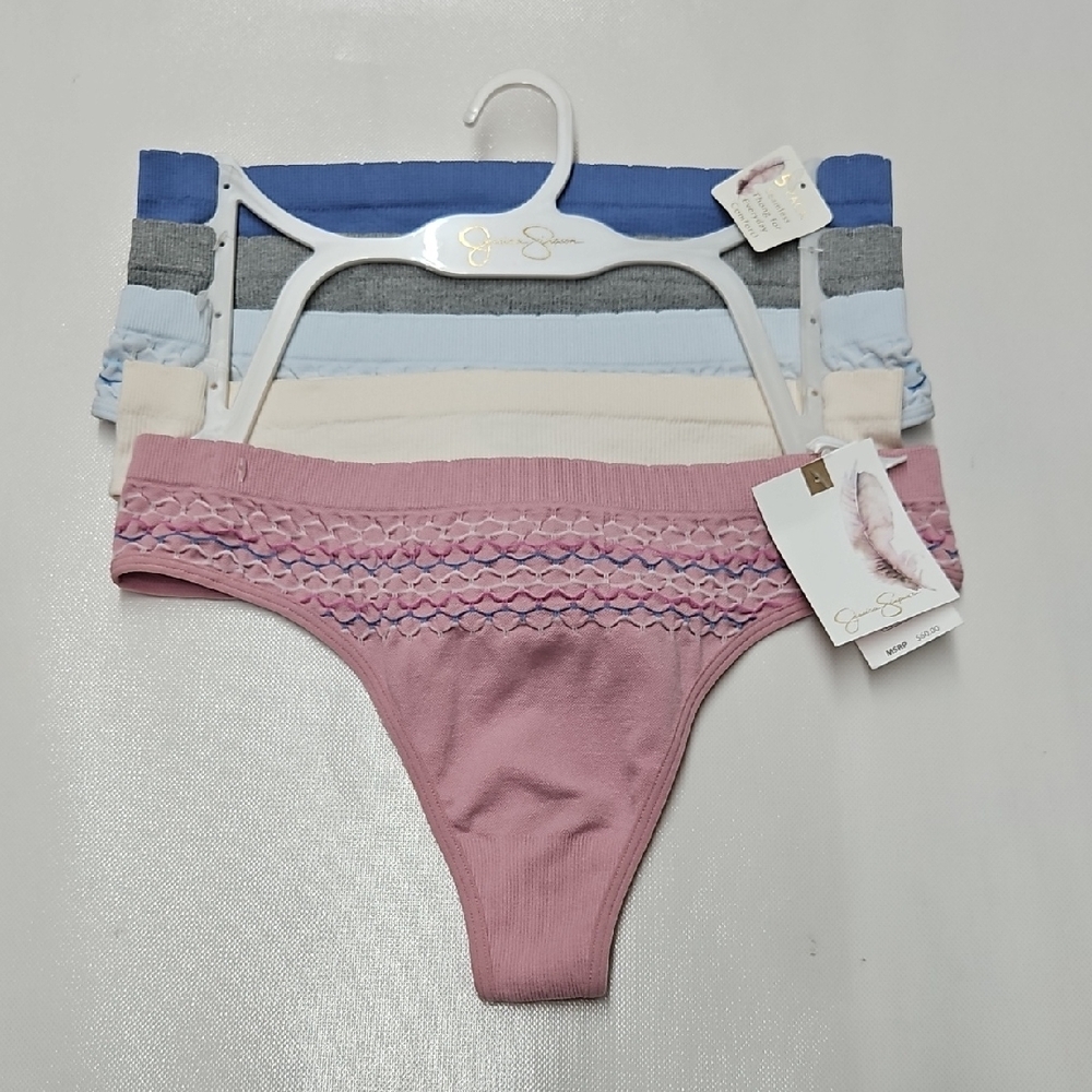 Jessica Simpson  Pink and Blue Thong Set